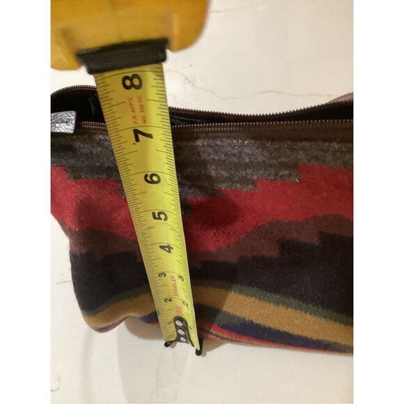 Pendleton Crossbody Southwestern Striped Red Black - Picture 8 of 8